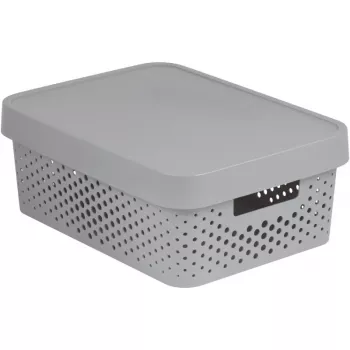 CURVER Recycled Infinity 11L opbergbox 36x27x14 cm grijs