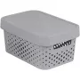 Curver Infinity opbergbox van gerecycled materiaal met deksel, 4,5L, grijs