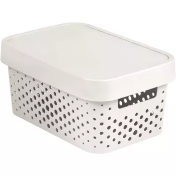 CURVER Infinity Recycled 4,5L opbergbox met deksel, wit