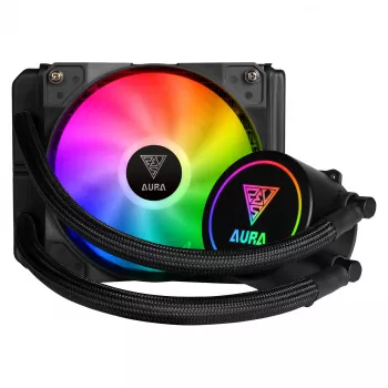 GAMDIAS Aura GL120 120mm ARGB AIO liquid CPU-koeler 16321-01600-30000-G