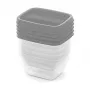 CURVER Vedo opbergbox-set 5x0,25 L transparant grijs