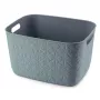 CURVER Softex L opbergmand 19L rechthoekig petrol geweven textuur