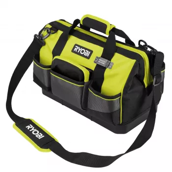 RYOBI Kleine Gereedschapstas RSSSTB1 – Duurzame Polyester Handgereedschapstas met Schouderband, Groen/Zwart