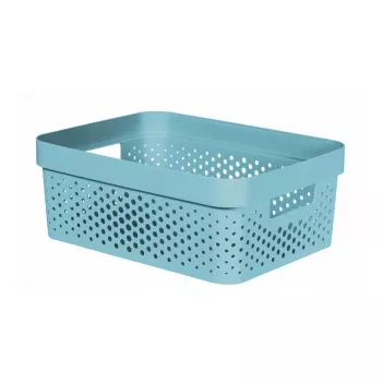 Curver Infinity Recycled 11L Opbergbox Blauw 36x27x14cm