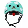 Hornit Llama Kinderfietshelm, Medium 53-58cm, Wit/Multi, LED-Licht LLM921