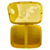 CURVER Snap Box rechthoekige bewaarbox voor levensmiddelen met scheidingswand 1,8L geel Kawaii