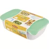 CURVER Fresh & Go rechthoekige bewaarset 3-delig (2L + 1L + 0,5L) groen