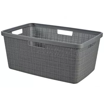 CURVER wasmand Jute 46L 59x39x26cm donkergrijs