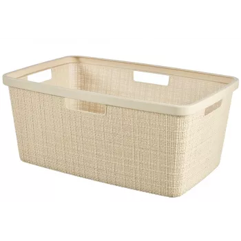 CURVER wasmand Jute 46L 59x39x26cm crème