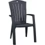 KETER Santorini stapelbare aluminium tuinstoel grijs textilene UV-bestendig weerbestendig 110 kg
