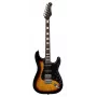 Stagg SES-60 SNB elektrische gitaar - Sonic Blue, SSS-elementen, elzenhouten body