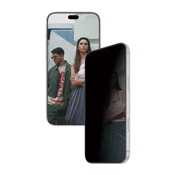 PanzerGlass PGS 2-weg privacyscherm displayschermfolie voor Apple iPhone 18 Pro Max - Ultra-Wide Fit gehard glas, Diamond Strength, antibacterieel, SnapOn applicator