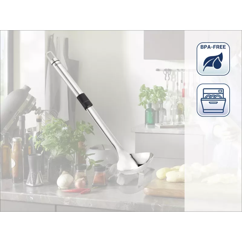 LEIFHEIT ProLine kleine soeplepel, RVS, 30,5 cm, vaatwasmachinebestendig