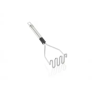 LEIFHEIT ProLine aardappelstamper 103032 – 18/10 RVS, ergonomische zwarte greep, vaatwasmachinebestendig, 285 mm