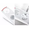 LEIFHEIT eiersnijder Combi – 2-in-1 eiersnijder en eierdeler, wit