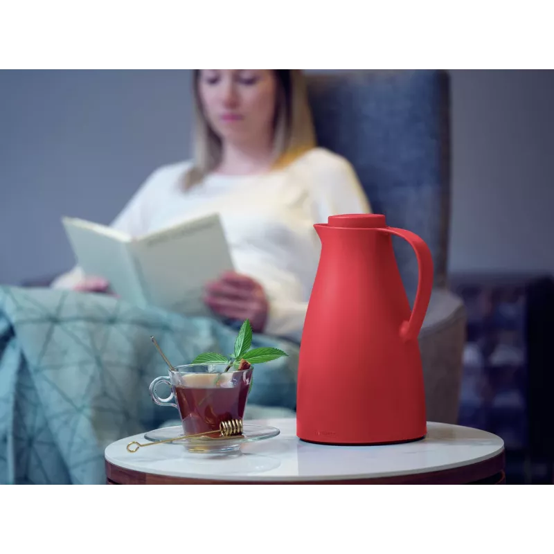 LEIFHEIT Thermos Harmonic rood vacuümgeïsoleerde kan 1,0 L