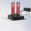 AXAGON ADSA-M2C22L dock voor twee M.2 NVMe SSD's, USB-C 20Gbps, kloonfunctie