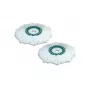 LEIFHEIT Clean Twist Disc Mop vervangset, 2 microvezel moppkoppen, wit