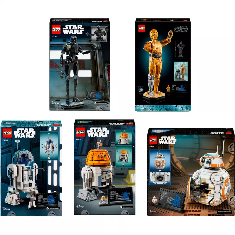 LEGO Star Wars Droid bundel (BB-8, R2-D2, BB-9E) app-gestuurde robot-droids
