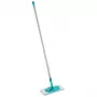 LEIFHEIT POWER CLEAN M Micro Duo platte mop met telescoopsteel, 33cm, groen/wit/grijs