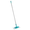 LEIFHEIT POWER CLEAN M Micro Duo platte mop met telescoopsteel, 33cm, groen/wit/grijs