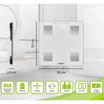 SOEHNLE Shape Sense Connect Lite lichaamsanalyseweegschaal met Bluetooth en app