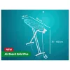 LEIFHEIT Air Board M Solid Plus strijkplank 120x38cm met Thermo-Reflect hoes