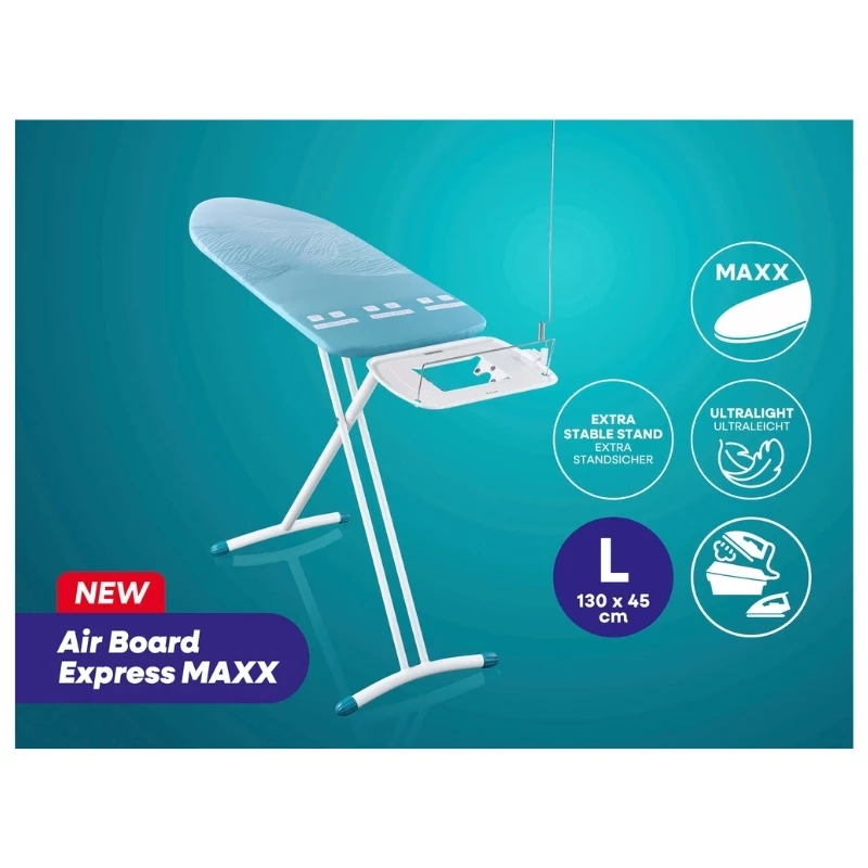 LEIFHEIT Air Board Express L Maxx Solid strijkplank 130x45cm Thermo-Reflect