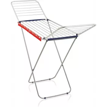 LEIFHEIT Classic Wäschetrockner Siena 200 Easy aluminium - 20 m wasrek met vleugeldroger, zilver/grijs