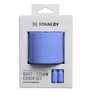 STANLEY The Quencher Boot + rietje-opzetstuk hortensiablauw 1,18L siliconen-set