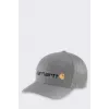 Carhartt Rugged Flex Oakland Cap Asphalt - baseballpet van stretchkatoen met FastDry-zweetband