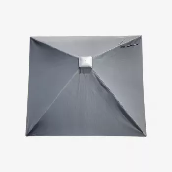 LEIFHEIT Roof LinoProtect 400 wasmolen met beschermkap, 40 m drooglengte, 4 lijnen, aluminium frame, zilver/grijs