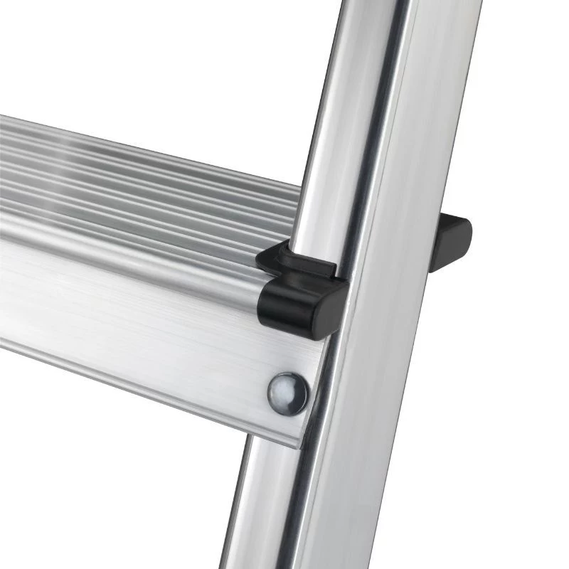 Hailo L40 StandardLine 4-traps aluminium trap met veiligheidsbeugel, 150 kg, EN 131