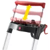 Hailo L100 TopLine 8050-607 aluminium huishoudtrap, 6 treden, met multifunctioneel plateau
