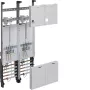 Hager ZK32P3KT compleet meterveld, 3-fasig, 2 meterplaatsen, 1050x500mm, met hoofdschakelaar