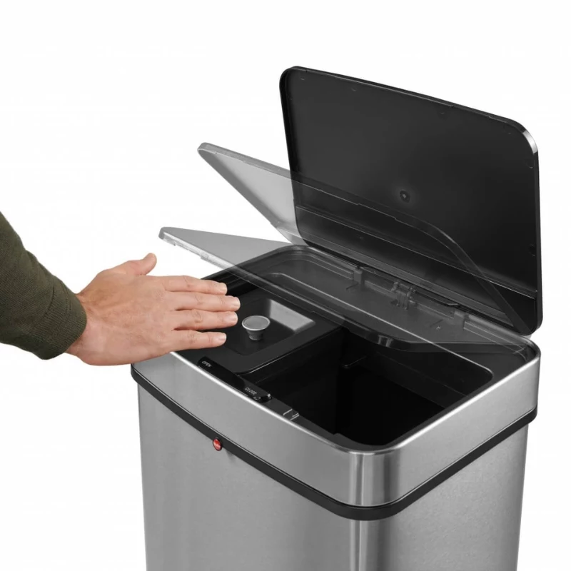 HAILO Öko Vario XL afvalscheiding systeem, 2x25L, roestvrij staal