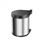 HAILO Compact-Box M 15L roestvrijstalen pedaalemmer met soft-close deksel