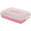CURVER taartdoos rechthoekig 45x29,5x11,1 cm roze