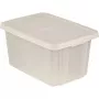 CURVER Essentials 45L transparante opbergbox met deksel, 57 x 40 x 30 cm, stapelbaar, levensmiddelenecht