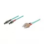 Good Connections SC/ST Duplex OM3 Multimode glasvezel patchkabel, 50/125µm, LSZH, 2m, aqua
