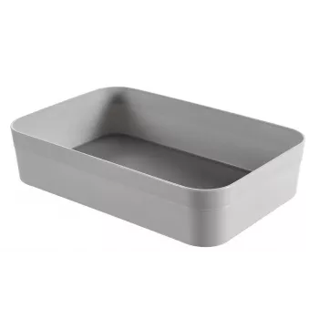 CURVER Infinity Recycled XL opbergmand 23x15x5 cm grijs