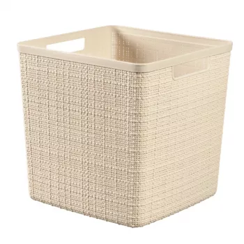 CURVER mand Jute vierkant 17L 28x28x27 cm crème