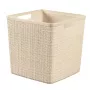 CURVER mand Jute vierkant 17L 28x28x27 cm crème