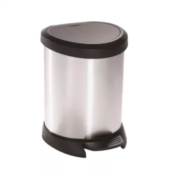CURVER pedaalemmer Deco Bin 5L zilver
