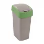 CURVER Flip Bin 45L afvalemmer zilver/groen