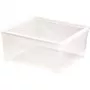 CURVER box met deksel textielbox 18,5L transparant | 39,6x34,3x17,3cm