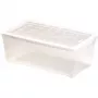Curver Textile Box 5,7L transparante opbergbox met deksel, 34,3 x 19,5 x 12,5 cm