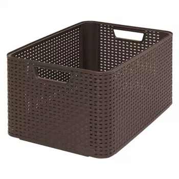 CURVER box Style L 43,6 x 32,6 x 23 cm donkerbruine opbergbox