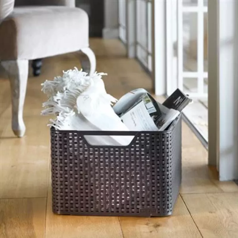 CURVER box Style L 43,6 x 32,6 x 23 cm donkerbruine opbergbox