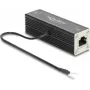 Delock RJ45 netwerk-overspanningsbeveiliging Cat.6A, PoE++ compatibel, 10 Gbps, afgeschermd, zwart